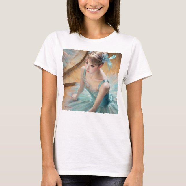 24070_Ballerina in pastel blue T-Shirt (Front)