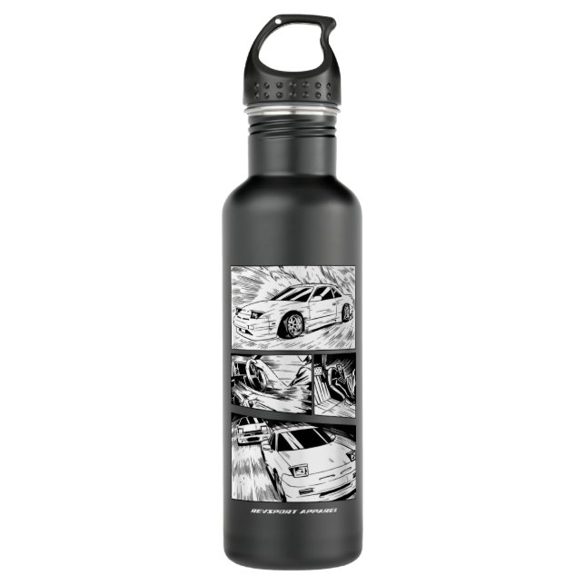 240sx manga stainless steel water bottle (Front)