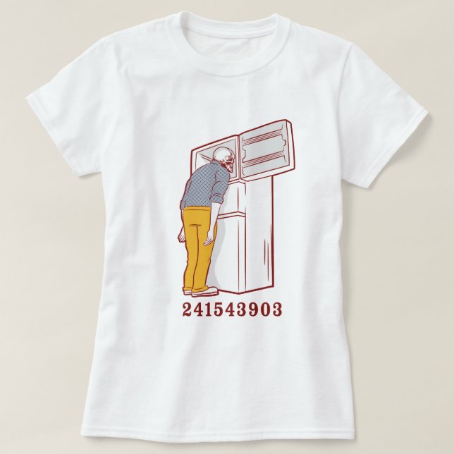 241543903 head freezer humorous tshirt | Zazzle