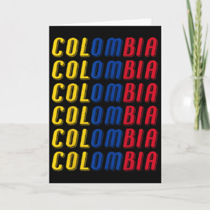 2425 Colombian Flag Soccer Jersey Kit Sport Unifor Card