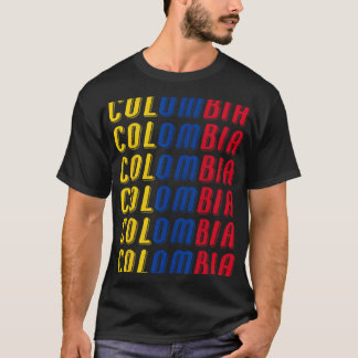 2425 Colombian Flag Soccer Jersey Kit Sport Unifor T-Shirt