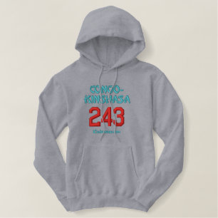 243 Congo-Kinshasa Embroidered Hoodie