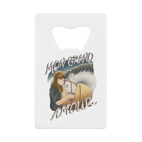 24454_Horse_Love_Farm_t_shirt Credit Card Bottle Opener