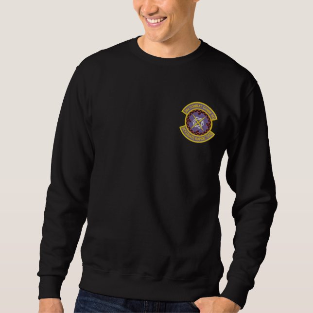 246th Combat Communications Squadron Embroidered Embroidered Sweatshirt (Front)