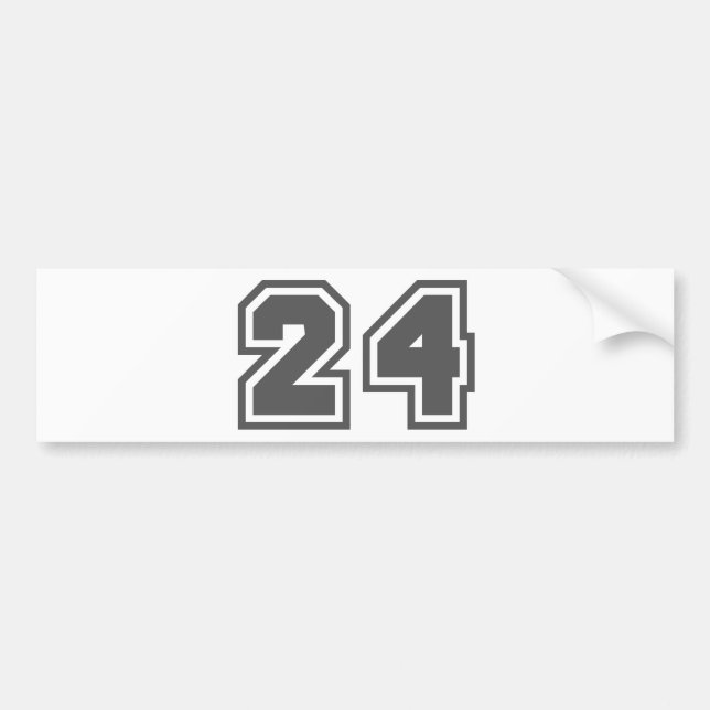 24 BUMPER STICKER (Front)