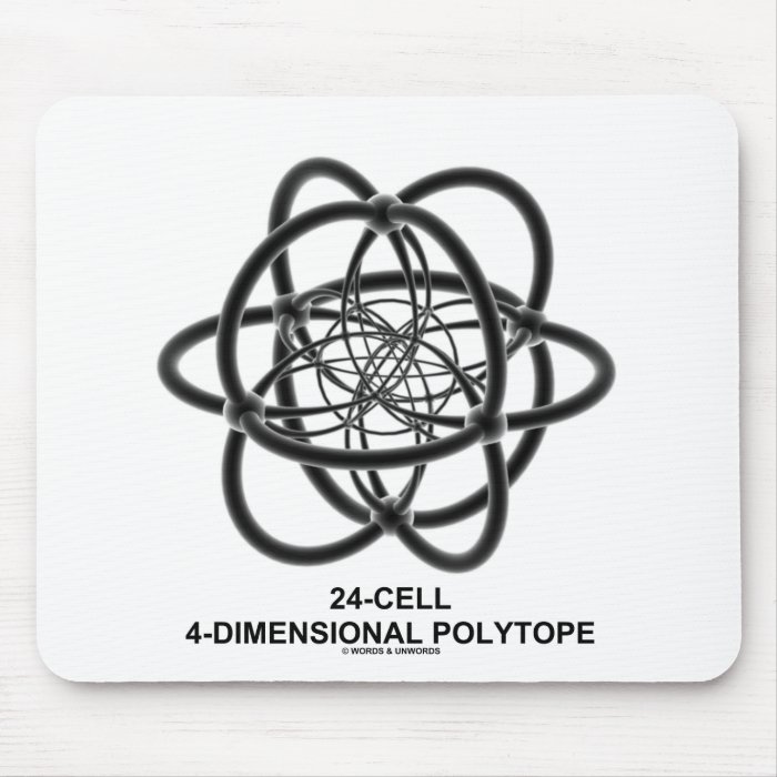 24 Cell 4 Dimensional Polytope (Geometry) Mousepad
