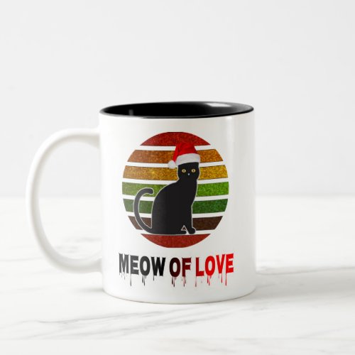 24cute aesthetic bestselling trending black cat Two_Tone coffee mug