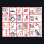 24 Different Watercolor Images Advent Calendar  Poster<br><div class="desc">Count Down to Christmas Poster. Large poster with different watercolor illustrations of winter events. Great for kids as the excitement grows as Christmas approaches. Your little ones can cross off the days to keep track of how many are left till Christmas. Great for planning events together and the simple projects...</div>