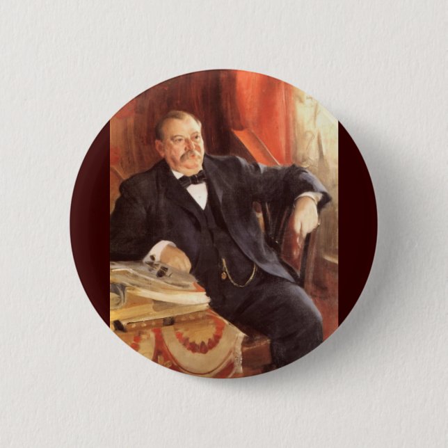 24 Grover Cleveland1 Pinback Button (Front)