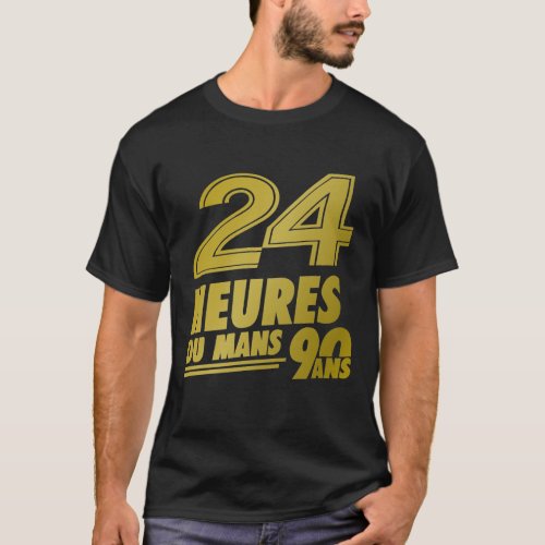 24 Heurs Du Le Mans 90 Ans Gold T_shirt
