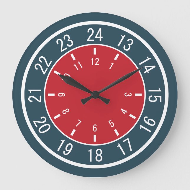 24-HOUR CUSTOM wall clocks (Front)