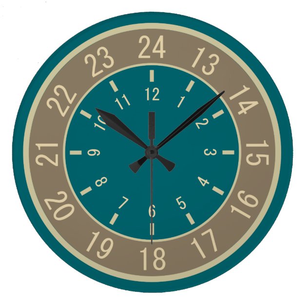 24 hour wall clock
