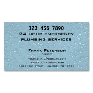 24 Hour Business Cards Templates Zazzle 24 Hour Emergency Plumber Magnetic Business Card