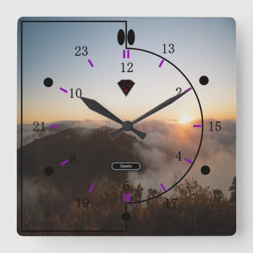 24 hour Picture Wall Clock