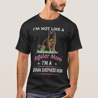 24 I'm Not Like A Regular Mom I'm A German Shepher T-Shirt