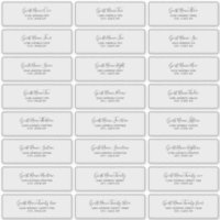 24 Individual Wedding Guest Address Labels