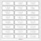 24 Individual Wedding Guest Address Labels