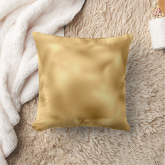 24 Karet Gold Tone Accent  Throw Pillow