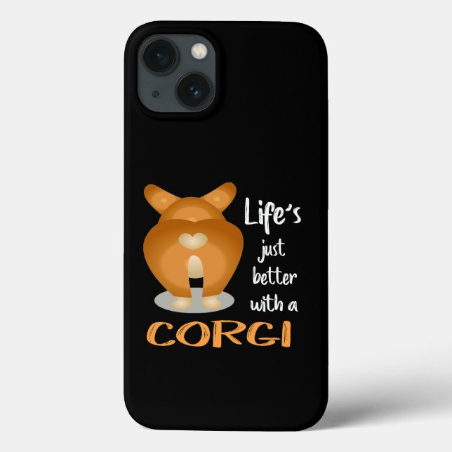 24 Life's Just Better With A Corgi Case-Mate iPhone Case (Back)