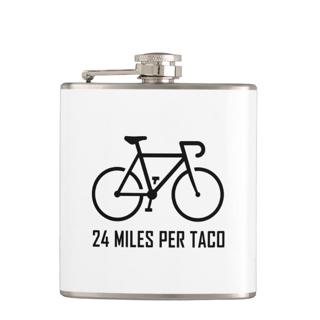 24 Miles Per Taco Flask (Front)