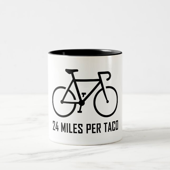 24 Miles Per Taco Two-Tone Coffee Mug (Center)