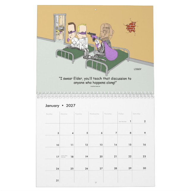 24 Month LDS Missionary Calendar start July 2012 (Jan 2027)