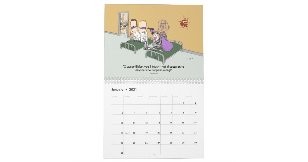 24 Month LDS Missionary Calendar start Sep 2013 | Zazzle.com