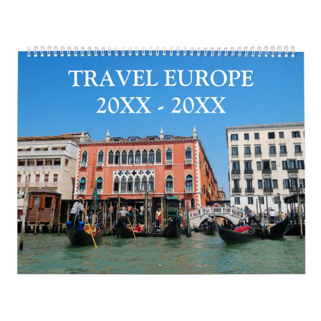 24 month Travel Europe Calendar (Cover)