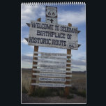 24-Months on Route 66, Starts When You Purchase It Calendar<br><div class="desc">Enjoy the year with 24 big photos of your favorite icons on Historic Route 66. You choose the calendar's begin and end date when you buy it.</div>