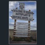 24-Months on Route 66, Starts When You Purchase It Calendar<br><div class="desc">Enjoy the year with 24 big photos of your favorite icons on Historic Route 66. You choose the calendar's begin and end date when you buy it.</div>