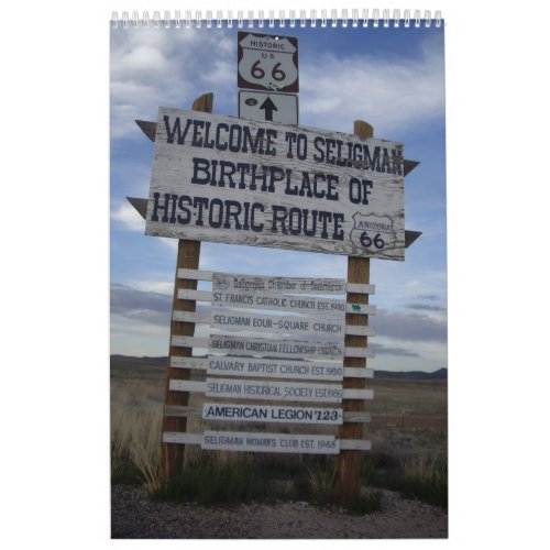 24_Months on Route 66 Starts When You Purchase It Calendar