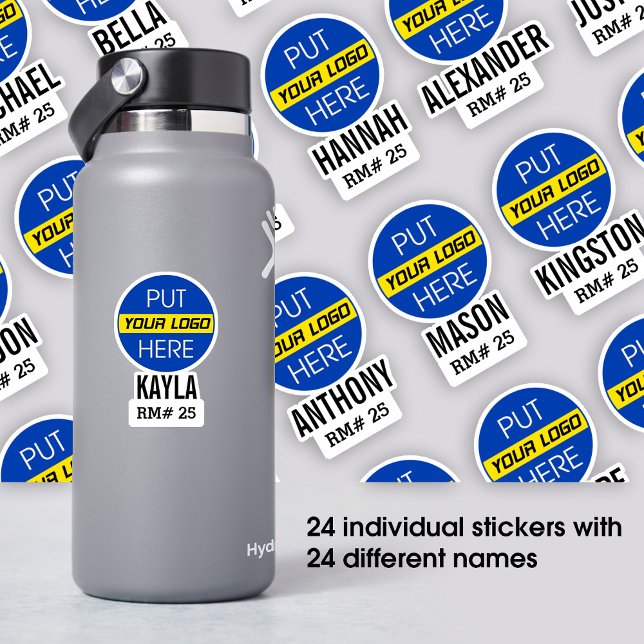 24 Names Stickers with Your School Logo (Creator Uploaded)