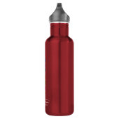 24 oz Red Custom Company Logo Printed Stainless Steel Water Bottle (Right)