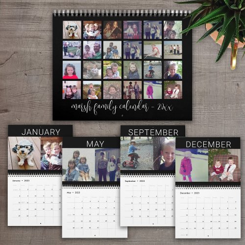 24 Photo _ 2 Per Month Modern Family Calendar