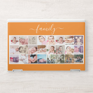 24 Photo Collage Family Personalized Custom HP Laptop Skin