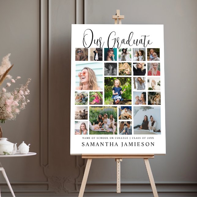 24 Photo Collage Graduation Welcome Foam Board (Creator Uploaded)