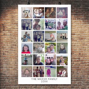 24 Photo Collage Montage - Modern Family Poster