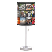24-photo Personalized Photo Table Lamp (Black) (Left)