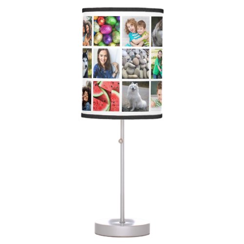 24_photo Personalized Photo Table Lamp White
