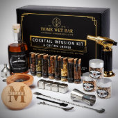 24 Piece Cocktail Infusion Kit w/ Whiskey Smoker (Front)