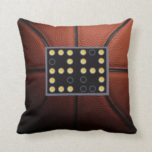 24 Second Shot Clock Basketball Pillow
