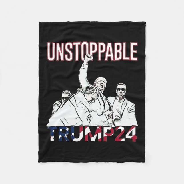 24 Unstoppable (ination Attempt Edition)  Fleece Blanket (Front)