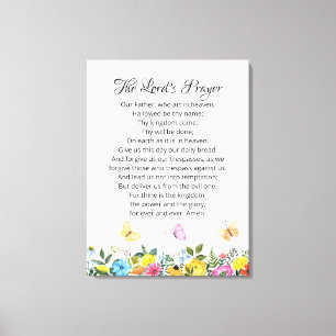 24 x 32 The Lord's Prayer  Canvas Print