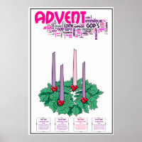 24" x 36" Advent Poster