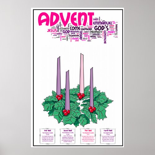 24 x 36 Advent Poster