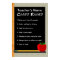 24 x 36 Class Rules Customizable Poster