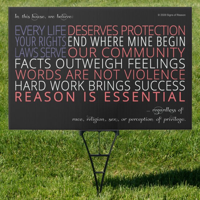 24 x 36 In This House Yard Sign (Insitu)