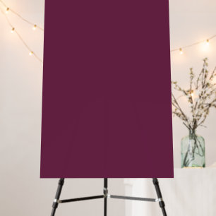 24" x 36" Portrait Personalized Print Burgundy Foam Board