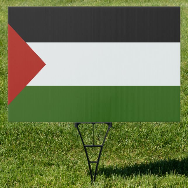 24" x 36" Rectangle Palestine Yard Sign  (Insitu)