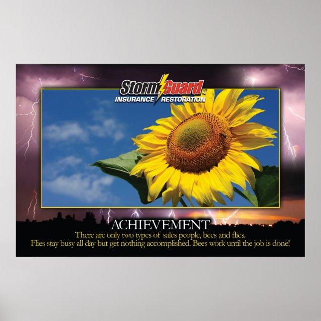 24 x 36" Storm Guard "Achievement" Poster (Front)